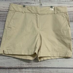 NWOT LOFT shorts tailored 6” chino Riviera stone neutral